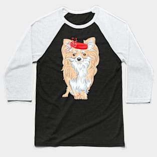 Color fashion cute dog Chihuahua Baseball T-Shirt